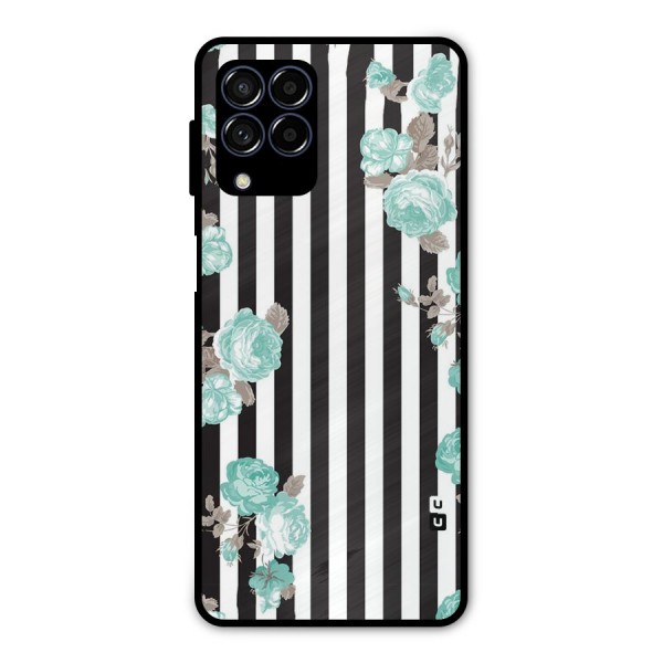 Stripes Bloom Metal Back Case for Galaxy M53 5G