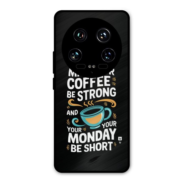 Strong Coffee Metal Back Case for Xiaomi 14 Ultra