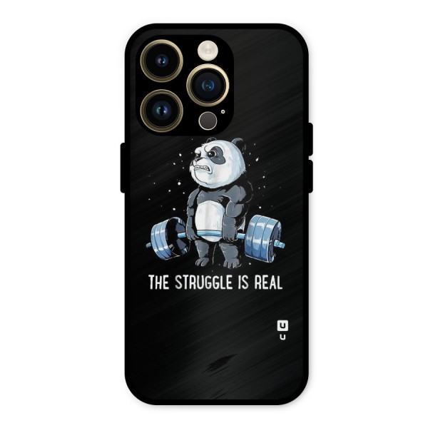 Struggle in Real Metal Back Case for iPhone 14 Pro