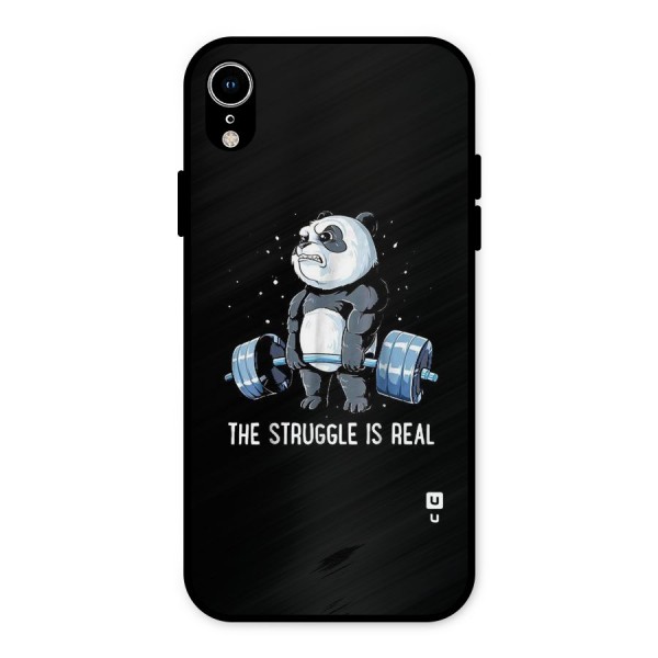 Struggle in Real Metal Back Case for iPhone XR