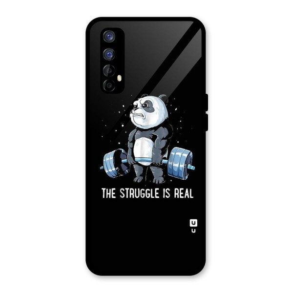 Struggle is Real Panda Glass Back Case for Realme 7