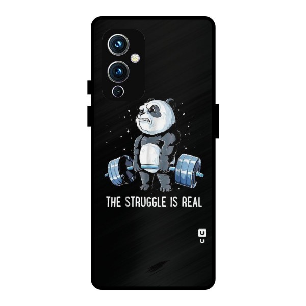 Struggle is Real Panda Metal Back Case for OnePlus 9