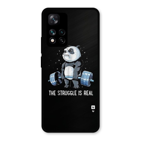 Struggle is Real Panda Metal Back Case for Xiaomi 11i 5G