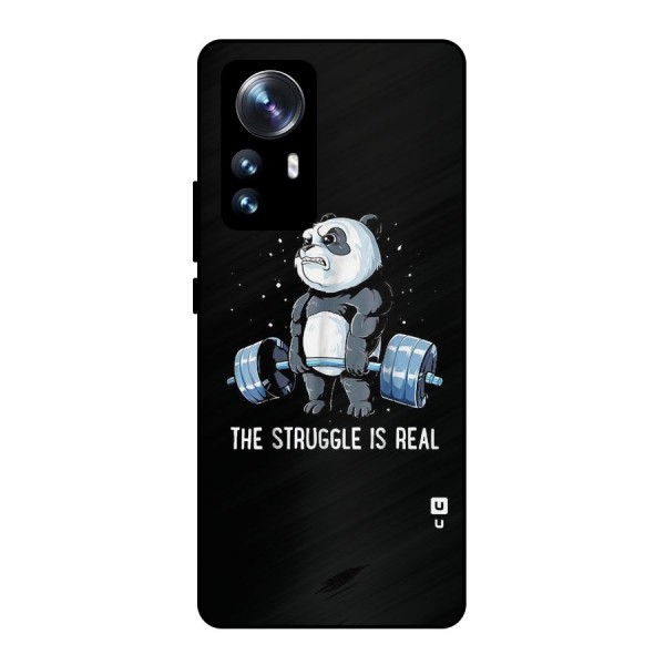 Struggle is Real Panda Metal Back Case for Xiaomi 12 Pro