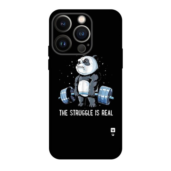 Struggle is Real Panda Original Polycarbonate Back Case for iPhone 14 Pro