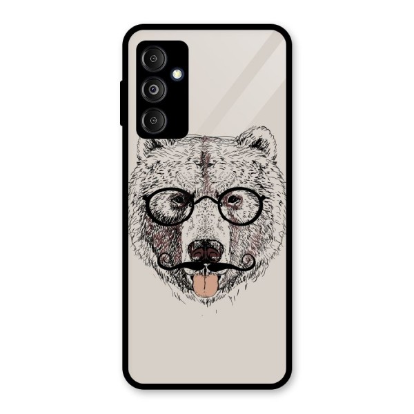 Studious Bear Glass Back Case for Galaxy M14 5G