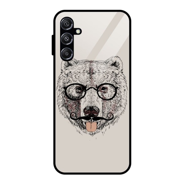 Studious Bear Glass Back Case for Galaxy M34 5G