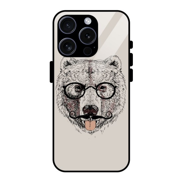 Studious Bear Glass Back Case for iPhone 15 Pro