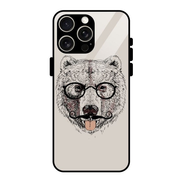 Studious Bear Glass Back Case for iPhone 15 Pro Max