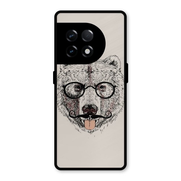 Studious Bear Metal Back Case for OnePlus 11R