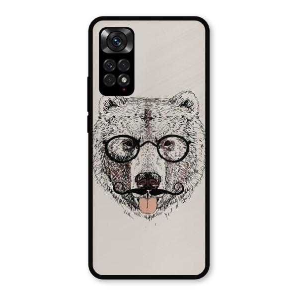Studious Bear Metal Back Case for Redmi Note 11s