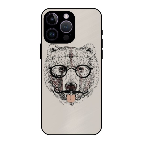Studious Bear Metal Back Case for iPhone 14 Pro Max
