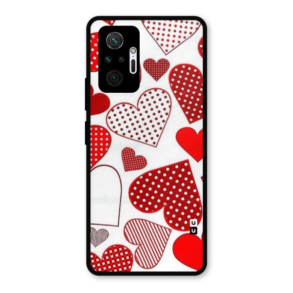Style Hearts Metal Back Case for Redmi Note 10 Pro