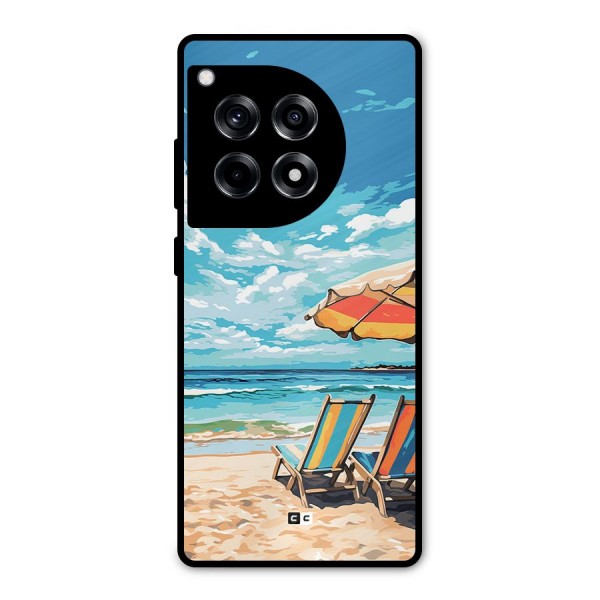 Sunny Beach Metal Back Case for OnePlus 12R