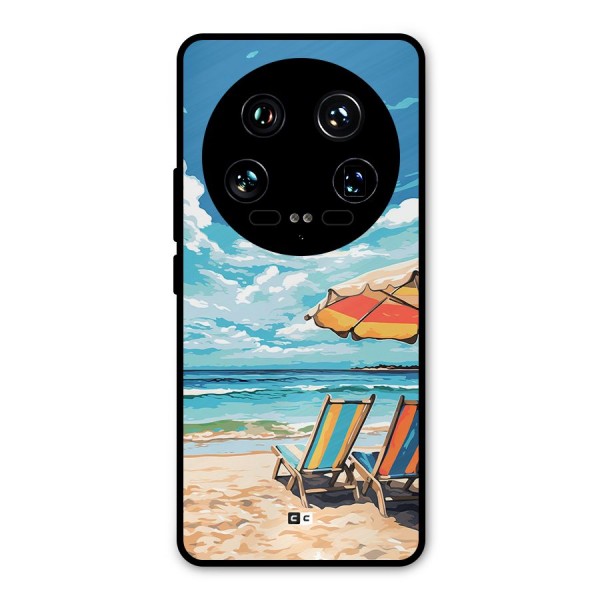 Sunny Beach Metal Back Case for Xiaomi 14 Ultra