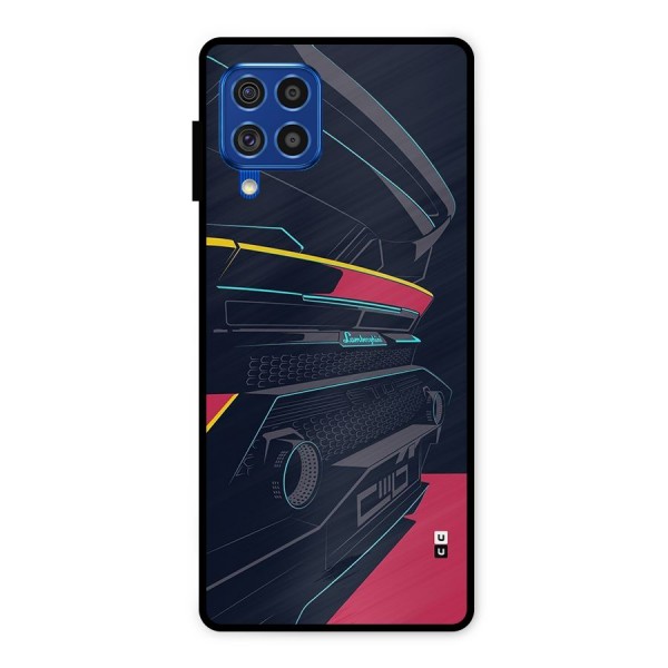 Super Car Parked Metal Back Case for Galaxy F62