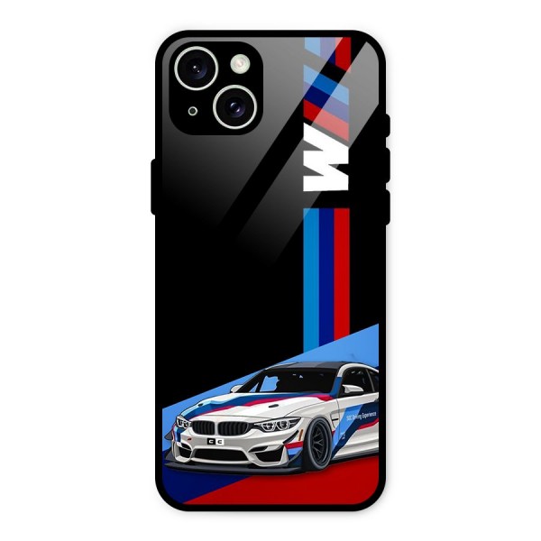 Supercar Stance Glass Back Case for iPhone 15 Plus