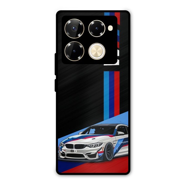 Supercar Stance Metal Back Case for Infinix Note 40 Pro