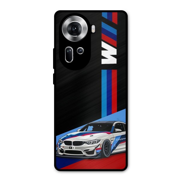 Supercar Stance Metal Back Case for Oppo Reno11 5G