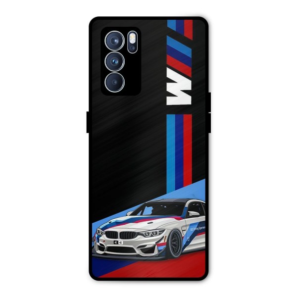 Supercar Stance Metal Back Case for Oppo Reno6 Pro 5G