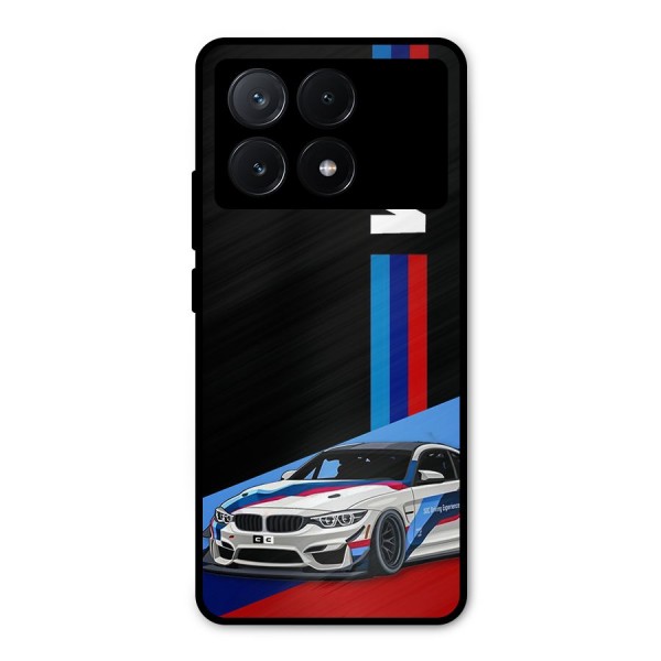 Supercar Stance Metal Back Case for Poco X6 Pro