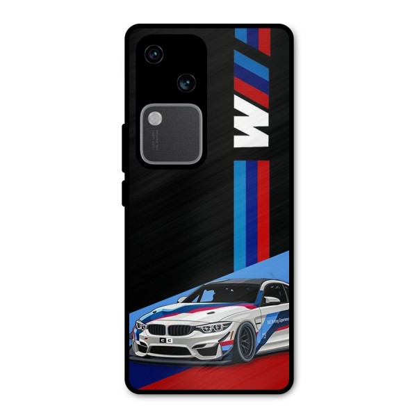 Supercar Stance Metal Back Case for Vivo V30