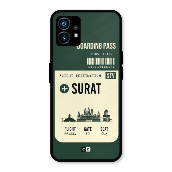 Surat Boarding Pass Metal Back Case for Nothing Phone 1