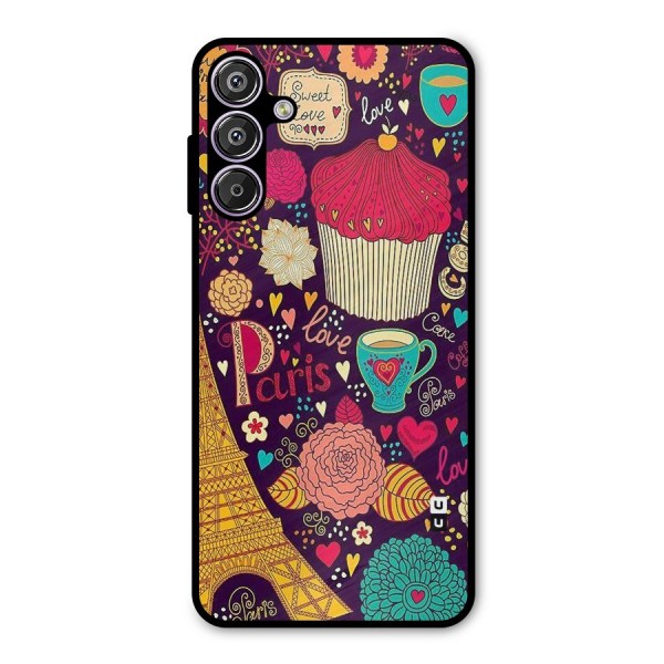 Sweet Love Metal Back Case for Galaxy F15