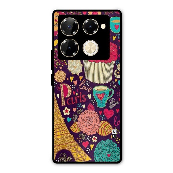 Sweet Love Metal Back Case for Infinix Note 40 Pro