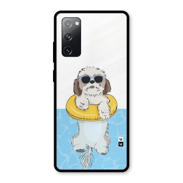 Swimming Doggo Metal Back Case for Galaxy S20 FE