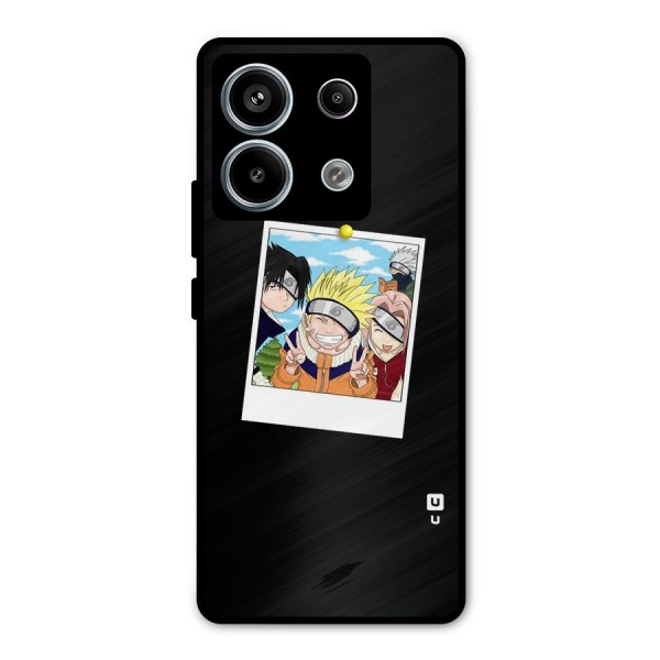 Team Kakashi Cute Metal Back Case for Redmi Note 13 Pro 5G