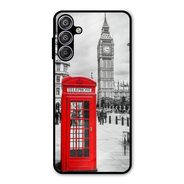 Telephone Booth Metal Back Case for Galaxy F15