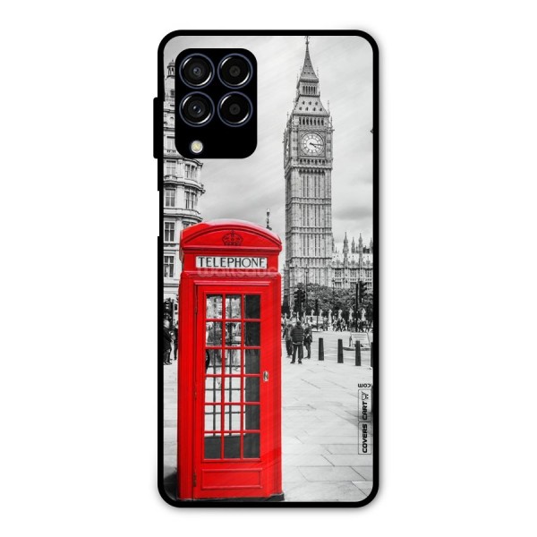 Telephone Booth Metal Back Case for Galaxy M53 5G