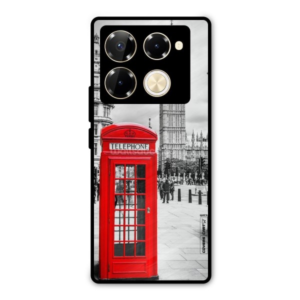 Telephone Booth Metal Back Case for Infinix Note 40 Pro