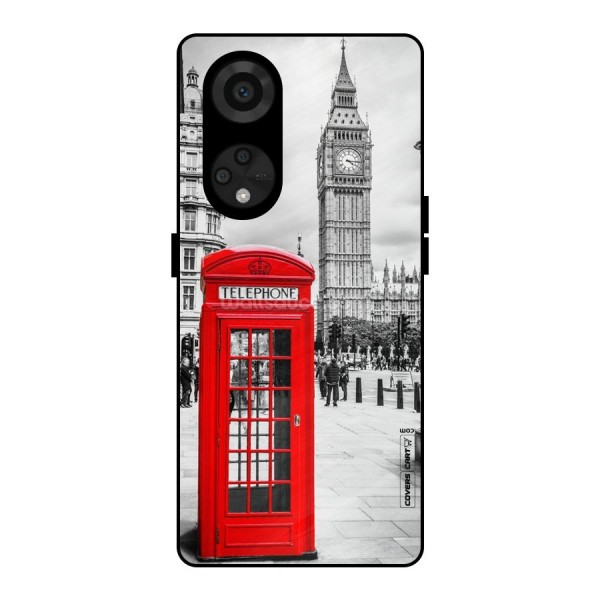 Telephone Booth Metal Back Case for Reno8 T 5G