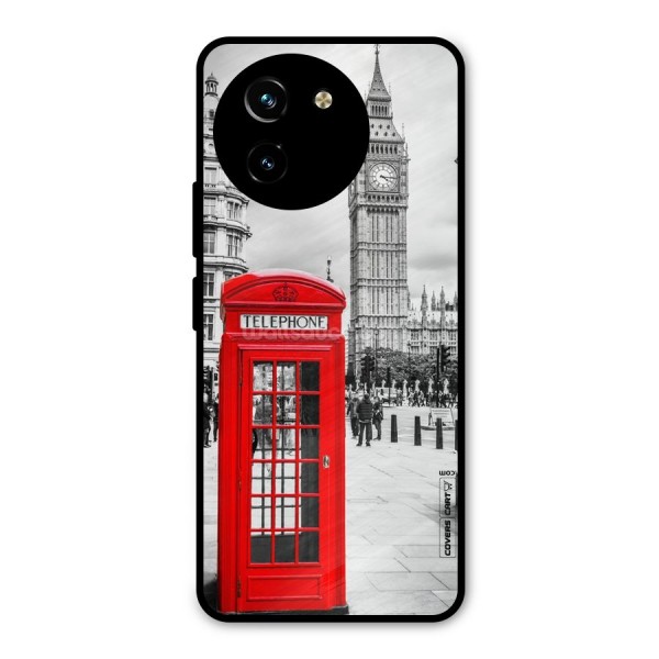 Telephone Booth Metal Back Case for Vivo Y200i