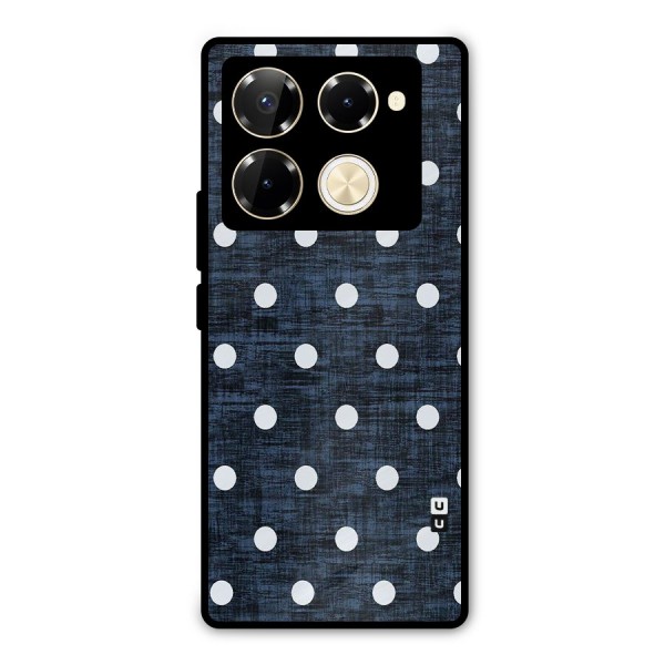 Textured Dots Metal Back Case for Infinix Note 40 Pro