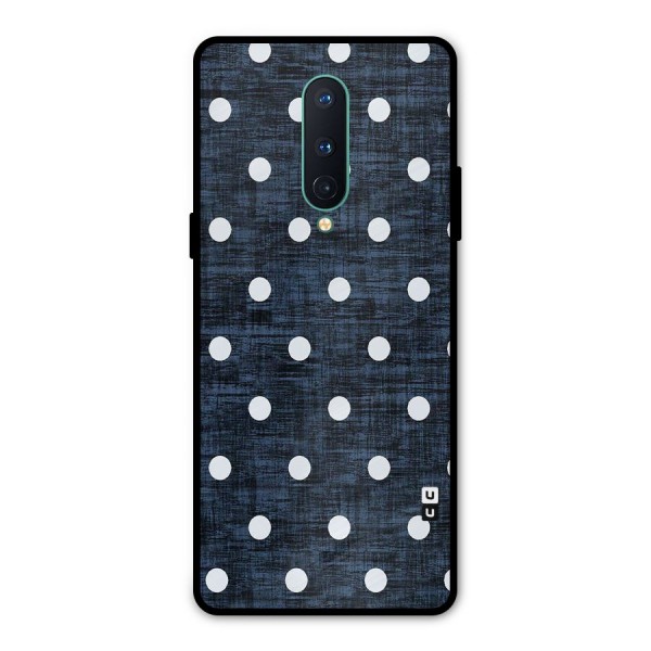 Textured Dots Metal Back Case for OnePlus 8