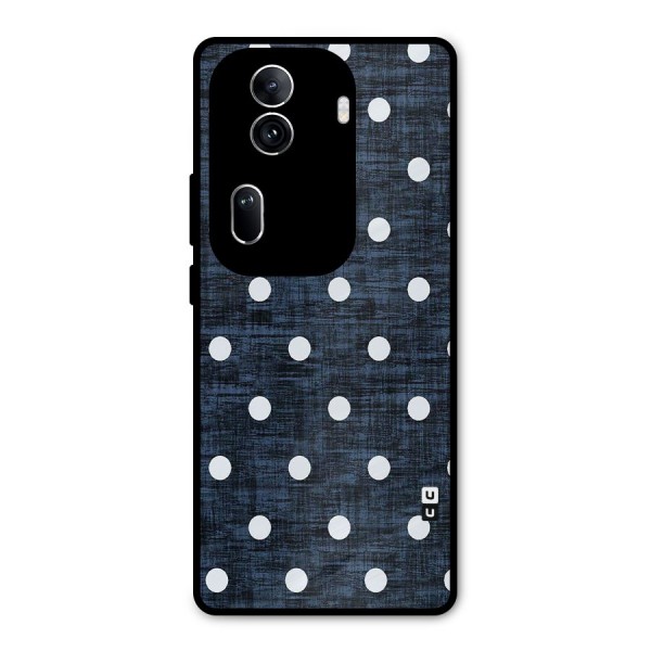 Textured Dots Metal Back Case for Oppo Reno11 Pro 5G