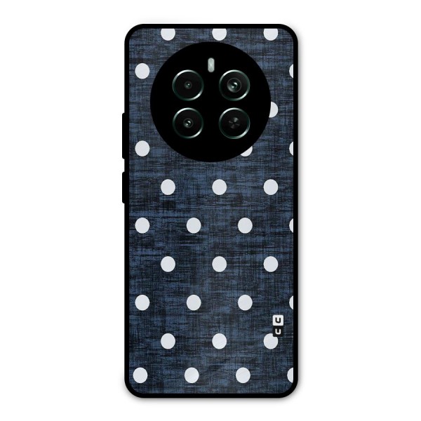Textured Dots Metal Back Case for Realme 12 Plus