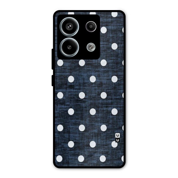 Textured Dots Metal Back Case for Redmi Note 13 Pro 5G