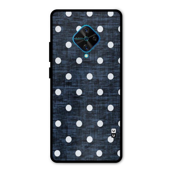 Textured Dots Metal Back Case for Vivo S1 Pro
