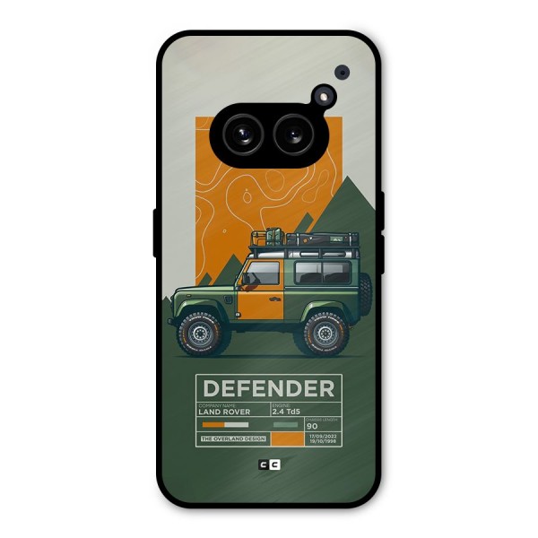 The Defence Car Metal Back Case for Nothing Phone 2a