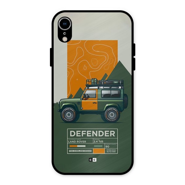 The Defence Car Metal Back Case for iPhone XR