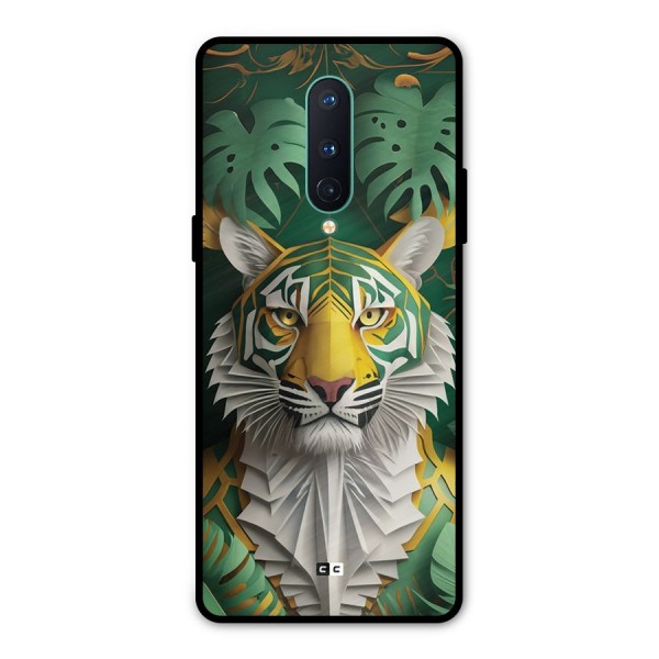 The Nature Tiger Metal Back Case for OnePlus 8
