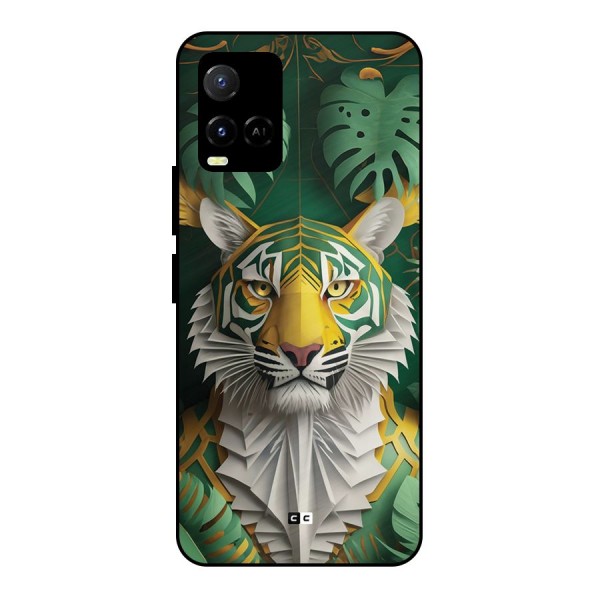 The Nature Tiger Metal Back Case for Vivo Y33s