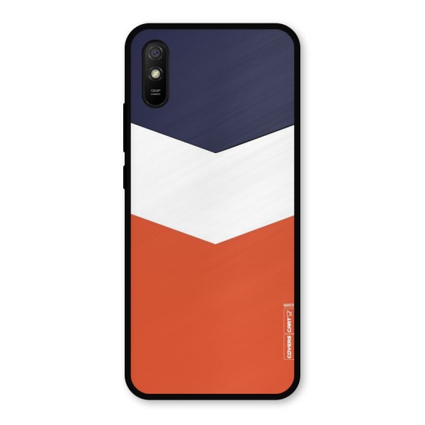 Three Colour Pattern Metal Back Case for Redmi 9i