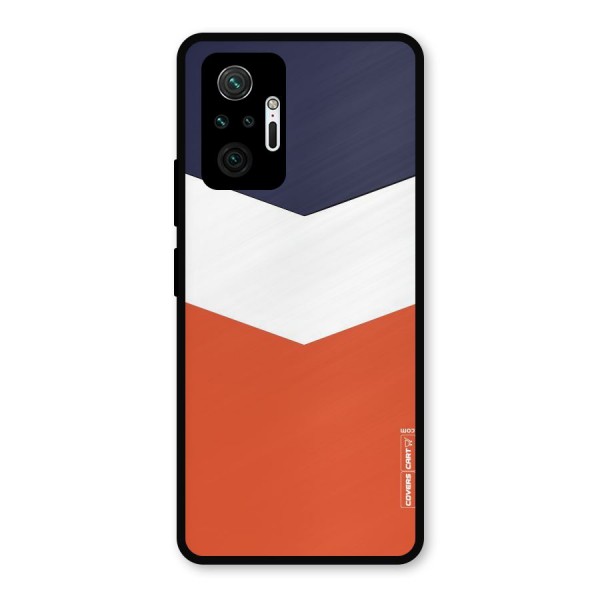 Three Colour Pattern Metal Back Case for Redmi Note 10 Pro