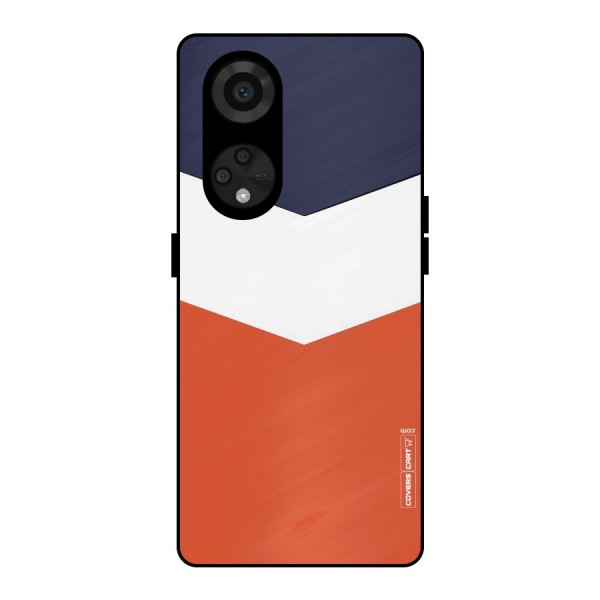 Three Colour Pattern Metal Back Case for Reno8 T 5G