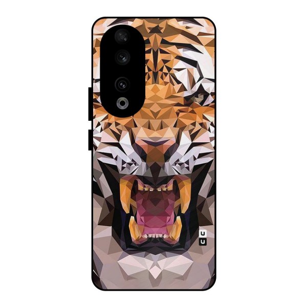 Tiger Abstract Art Metal Back Case for Honor 90